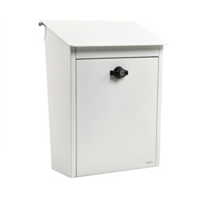 hvit postkasse med lås habo fra tomaks