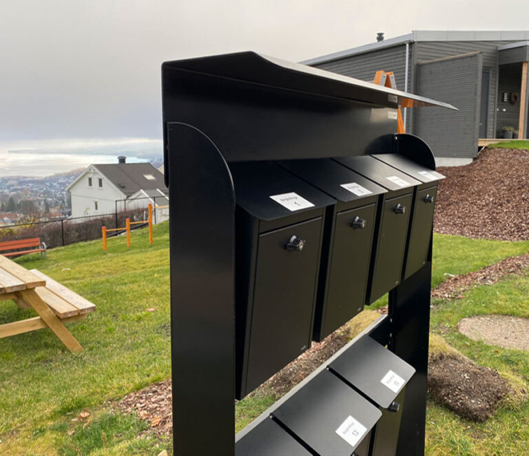 postkassestativ postkasse samlestativ for 8 postkasser