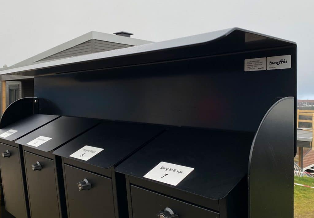 postkassestativ til borettslag