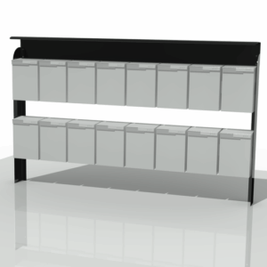 samlestativ 16 postkasser med tak tomaks