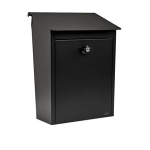 sort postkasse m lås